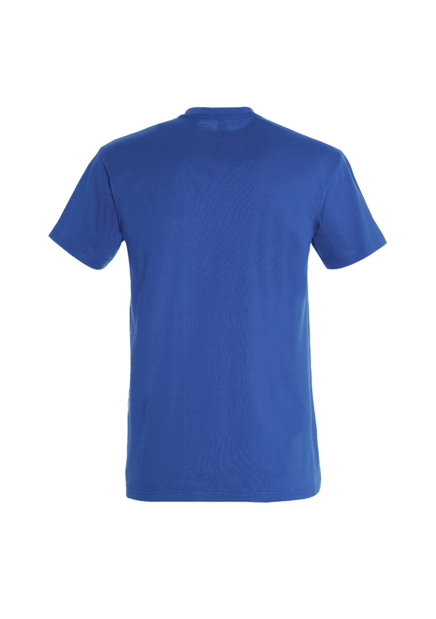 Camiseta azul real para hombre 190g 001 Club Voleibol Playas de Benidorm - CVPB01-LOGOREDONDO-IMPERIALAZULROYALATRAS