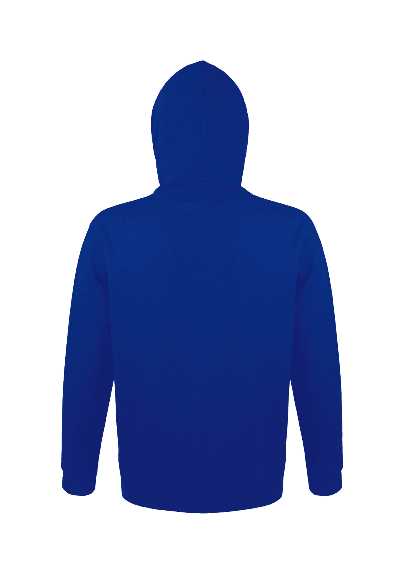 Sudadera con capucha azul real 004 Club Voleibol Playas de Benidorm - CVPB04-LOGOREDONDO-SNAKEAZULROYALATRAS_2