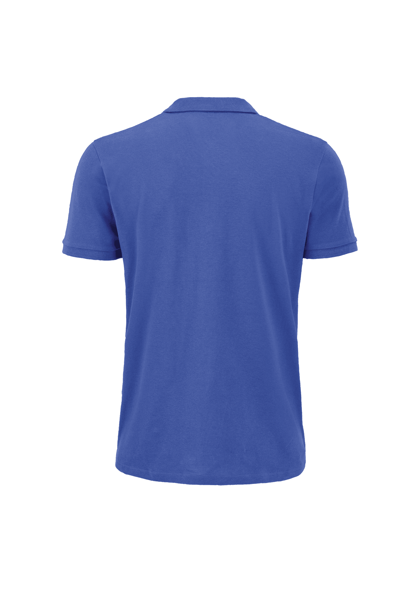 Polo azul real para hombre 005 Club Voleibol Playas de Benidorm - CVPB05-LOGOREDONDO-PLANETHOMBREAZULROYALATRAS